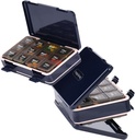 Pill Organizator 3 razy dziennie, Cotygodniowy Pill Box Medicine Organizer Box, Podróże Double Side 7 Day Pill Case z Backup One Day Hold, dla olejów rybnych, Suplement Witaminy