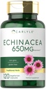 Carlyle Echinacea ↓ 124; 650mg ↓ 124; 120 Kapsułki ↓ 124; Vegetarian, Non-GMO & Gluten