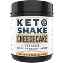 16oz Cheesecake Keto Meal Replacement Shake - niskokaloryczne keto w proszku, wysokotłuszczowe białko Shake with MCTs from Coconut Oil Powder, Kolagen Peptydes and Real USA Cream Cheese - 2 Net Carbs