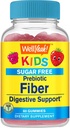 WellYeah Sugar Free Fiber Gummies for Kids (4g) XI124; Digestive Supprt XI124; Prebiotic Fiber Supplement XI124; 60 Count
