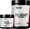 BARE WYMAGANIA NUTRYFIKACJA BPN Kreatyna Monhydrat & Flight pre Workout (Truskawka Kiwi) Bundle