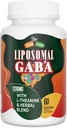 Liposomal GABA z suplementami L- Theanine 1200mg - Wysoka absorpcja GABA Complex z Ashwagandha, Rumianek, Tart Cherry Herbal Suplementy dla mężczyzn i kobiet, 60 Softgels