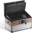 Blokada Glosen Medicine Lock, Blokada medyczna, Blokada bezpieczeństwa Medium Black Boxes 12 x 7,68 x 7,87 Inch, Klucz pierwszej pomocy sejf dla leków
