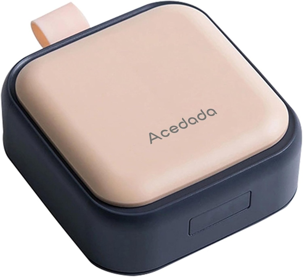 Małe pióro Case, Cute Pill Box - Acedada Travel Daily Pill Organizator, Przenośny pojemnik Pretty Pill do kieszeni torebki, Compact Medicine Holder dla witamin, Oleje rybne, Suplementy, Różowy