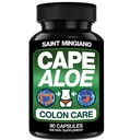 Cape Aloe Vera kapsułki - Colon Cleanse, Detox & Flush - 90 kapsułki. Delikatne Zaparcia Relief i ruch jelita działa jako Natural Herbal Laxative - Ruch jelita Digestive Health