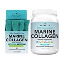 AMANDEAN Marine Collagen Duo. 500g Kontener + 30 Travel Packs. Zhydrolizowany kolagen rybny Peptydy dla skóry, włosów i paznokci. Pescatarian, Keto & Paleo- friendly, Unflavored