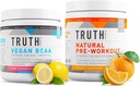 Truth Nutrition Natural Atlete Workout Stack - Wegan BCAA (Pink Lemonade) + Natural Precuting (Orange Tangerine)