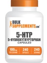 BulkSupplements.com 5- HTP Kapsułki - 5- Hydroksytryptofan, Amino Acid Supplement - Gluten Free, 1 Kapsułka na Serving, 240 Ilość (Opakowanie 1)