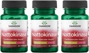 Swanson Nattokinase 2000 Jednostki fibrynolityczne 100 Miligramy 30 Kapsułki Enzyme (3 opakowania)