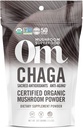 Om Mushroom Superfood Chaga Organic Mushroom Powder, 3.5 unce, 50 Służenia, US Urosły, Święte przeciwutleniacze i immunologiczne Wsparcie, Superfood Mushroom Supplement