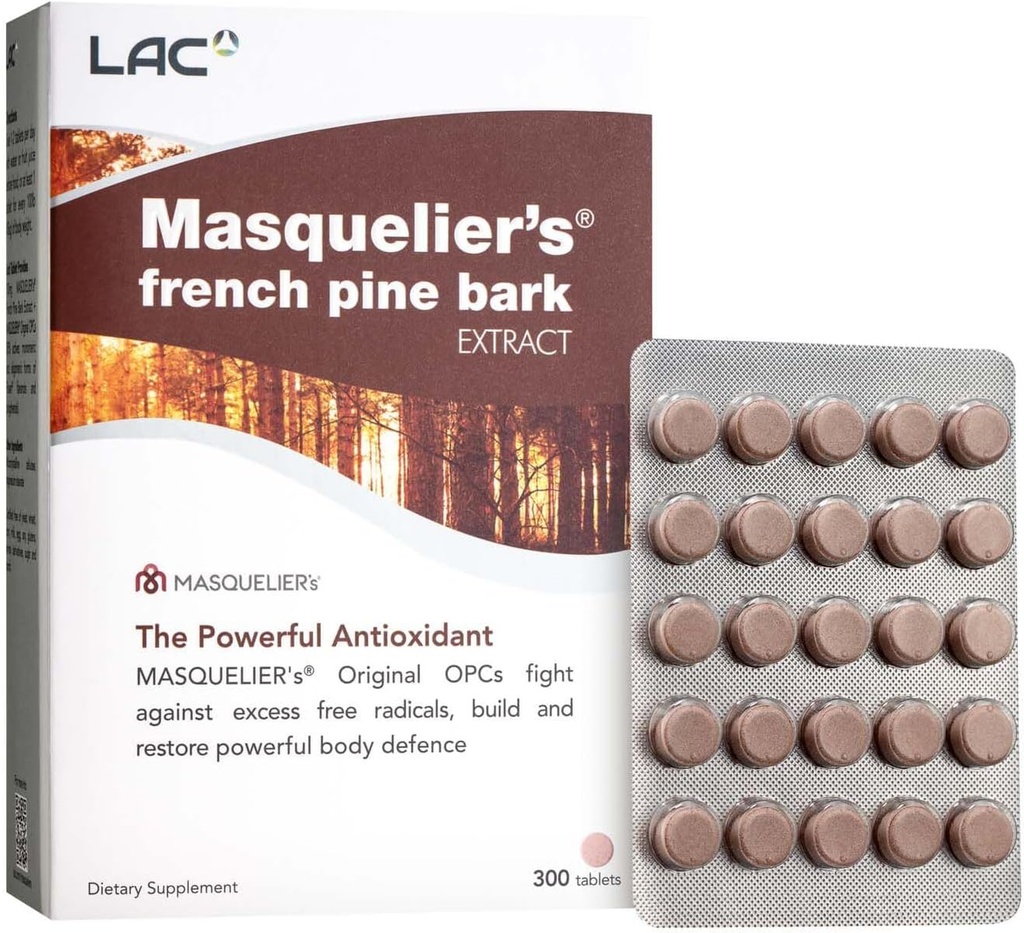 Lac Masquelier 's French Pine Bark Extract (300 Tablets)
