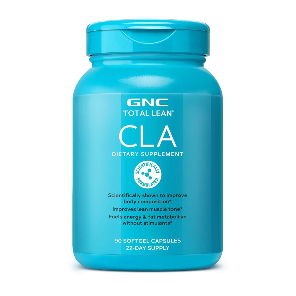 GNC Total Lean CLA SIE 124; Poprawia skład ciała & Lean Muscle Tone, Paliwa Metabolizm tłuszczu i energia Bez stymulantów 124; Gluten Free Size 124; 90 Softgels