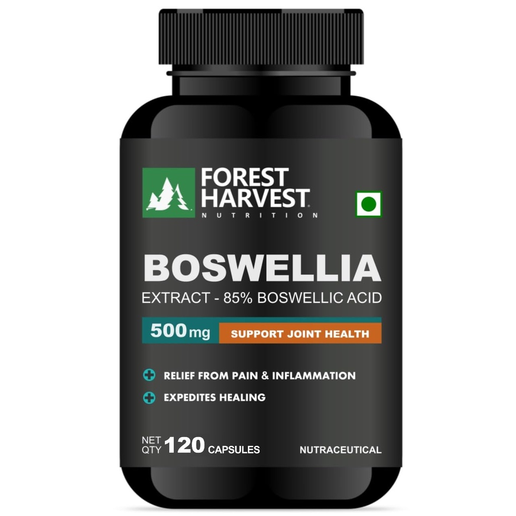 Boswellia Serrata Extract (85% Boswellic Acid) | 500 mg Per Serving | 120 Veg Capsules | Supports Joint Health, Mobility & Inflammation Relief | High-Potency | 100% Vegan