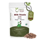 Ekologiczne całe mleko Tistle Nasiona (Silybum marianum) - Herbal ziołowy 124; Europejska Wild- Harvest, Organic & Kosher Certified, Wegan, Non GMO & Gluten Free, USDA Certified, Pochodzenie - Albania (16 Oz)