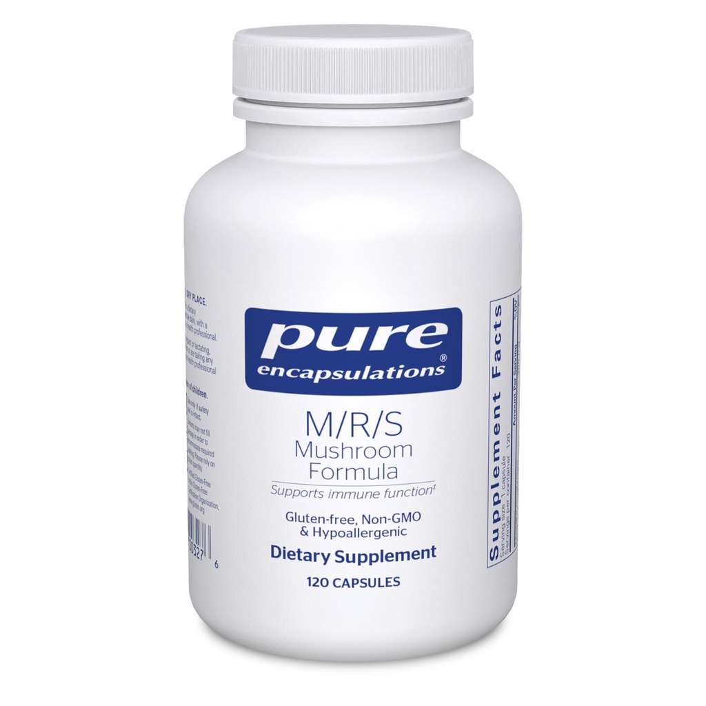 Pure Encapsulations M / R / S Mushroom Formula British 124; Hypoalergenic Supplement Promotes Immune Health and Provides Broad- Spectrum Fizjological Support British 124; 120 kapsułki