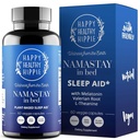 Naturalna pomoc na sen dla dorosłych w / mała dawka Melatonina 0,5 mg - Valerian Root + Magnezu Glycinate + Suplement L- Theanine, Rumianek 124; No Morning Groginess Division 124; Non-Habit Forming Division 124; Plant- based Pills, 60 Ct