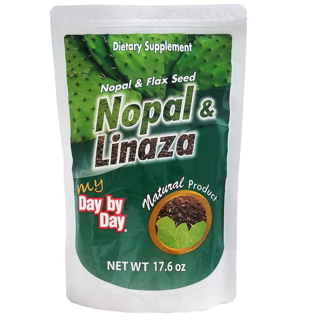 Mój dzień po dniu, Nopal i nasiona płatka, włókno naturalne, 17.6 Oz, worek