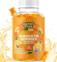 Quercetin z gumkami bromelainowymi - Witamina C + Cynk i witamina D3 - Dodatkowa siła immunologiczna Booster - 60 Gummies Quercetin - Made in USA