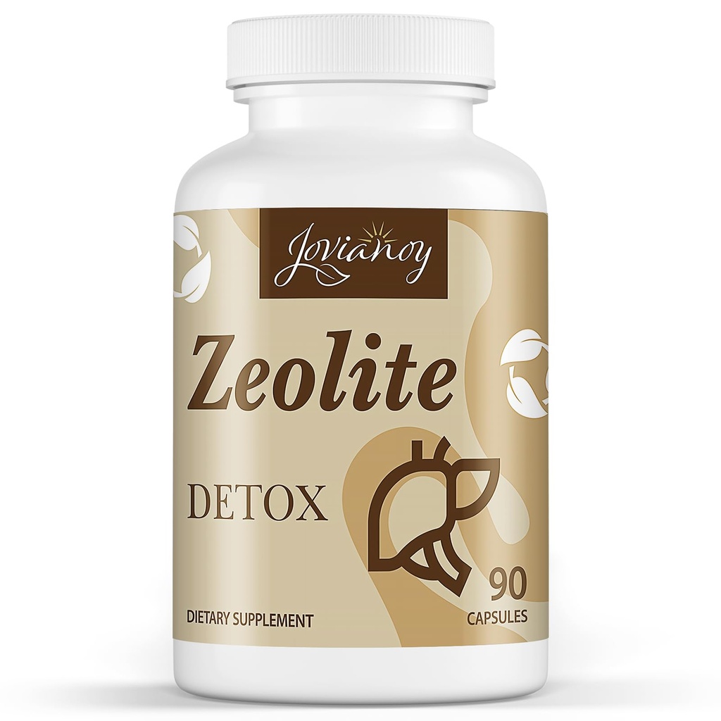 Zeolite Detox Kapsułki, Organiczny Węgiel aktywowany, Bentonit Clay, 1-2 µm Klinoptylolit, Maksymalna absorpcja, Gut Wątroba Detox Oczyścić pełne ciało dla kobiet Mężczyźni, 90 Kapsułki