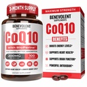 Miłosierny Pure CoQ10 200mg Softgels z BioPerine ® dla Max Absorpcja, Ubichinon Koenzym Q10 Suplement do Zdrowia Serca, Produkcja energii, Zdrowe Starsze i Przeciwutleniacze Wsparcie, 100 Softgels