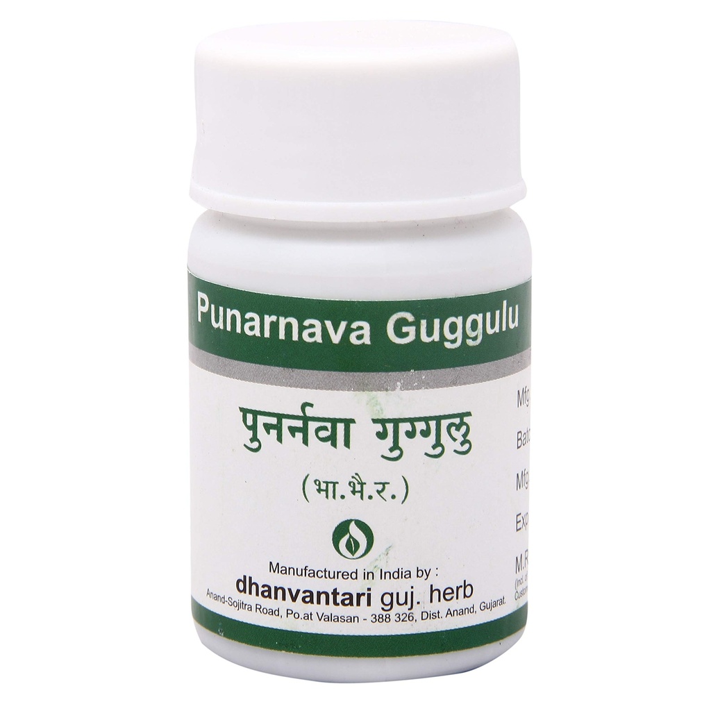Dhanvantari Punarnava Guggulu - 60 Tablets, Pack of 1 (AF41)