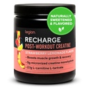 LEGION Recharge Post Workout Drink - Mikronizowane Creature Monhydrate Natural Post Workout Recovery Drink - Muscle Builder & Recovery Booster Post Workout Supplements (Truskawka Lemoniada, 30 Służenia)