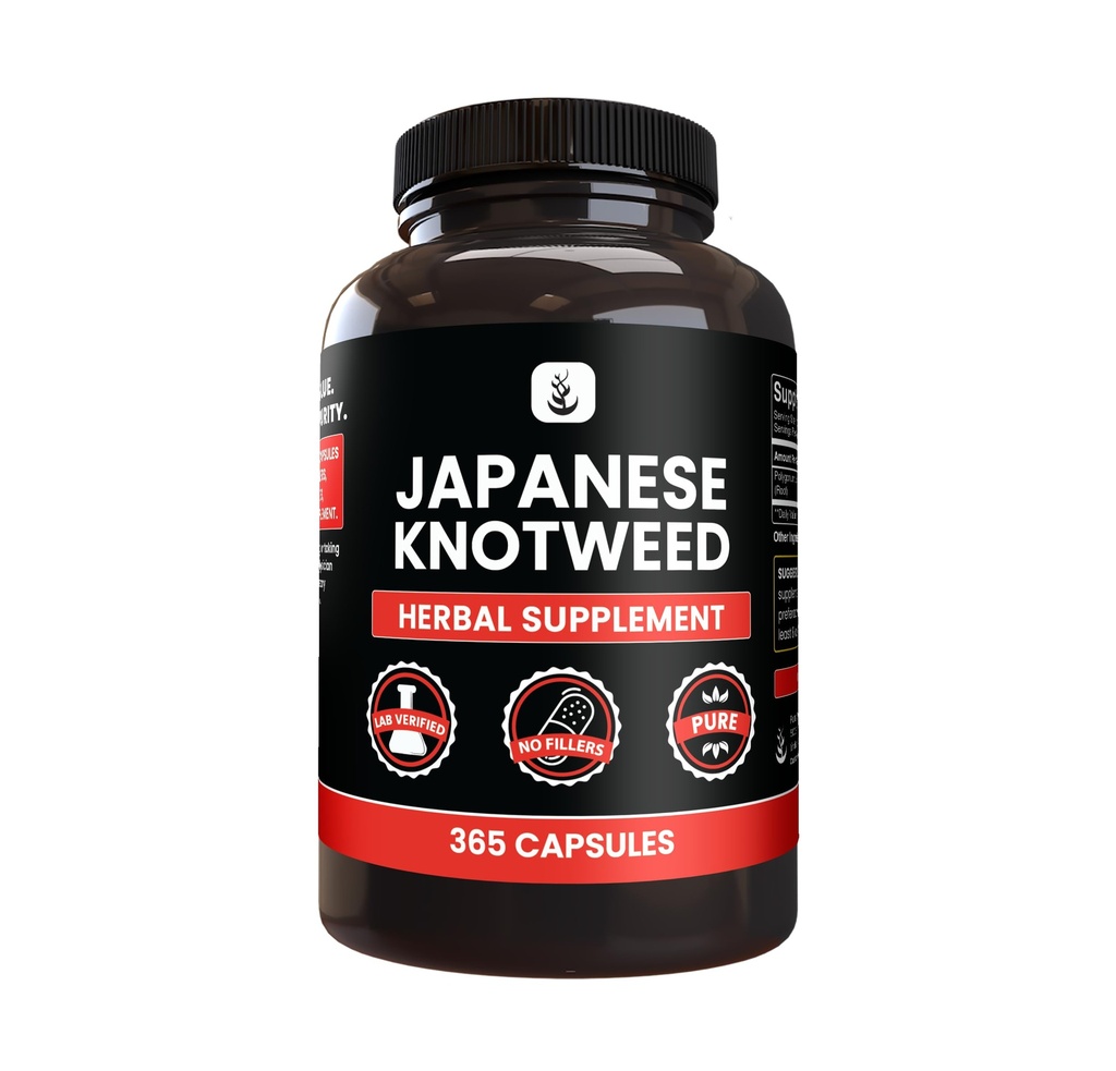 PURE Original INGREDIENTS Japanese Knotweed, (365 Kapsułki) No Magnezu lub wypełniacze ryżu, zawsze czyste, Laboratorium zweryfikowane