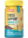 Sundance Stress Support Gummies Xi124; 32 Count Xi124; with GABA and Lemon Balm Xi124; Lemon Strawberry Flavor Xi124; Non- GMO and Gluten Free Supplement