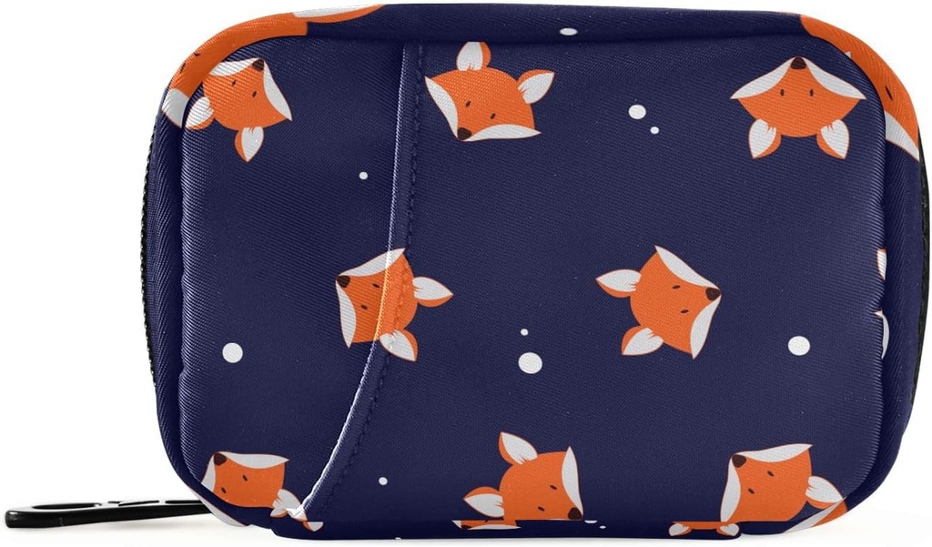 Pigułka Pudełko Cute Fox 7 dzień Pigułka Case Travel Pill Organizer Bag z Zipper przenośny tygodniowy suplement witaminy