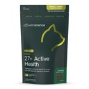 VetriScience Senior 27 + Active Health Chews, Nu Cat Daily Multivitamin for Senior Cats, Zbalansowane witaminy, minerały i przeciwutleniacze, Zdrowe Starzenie i Wellness Wsparcie, Ryby, 30 Hrabia