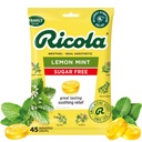 Ricola Sugar Free cytrynowe krople do gardeł, 45 Hrabia, Odświeżająca ulga od lekkich podrażnień gardła, Astezja jamy ustnej