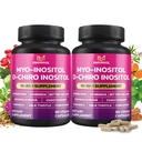 BMVINVOL 2 Pack Inositol Supplement- Myo- Inositol i D- Chiro Inositol Ideal 40: 1 ratio - Plus Berberine, Cynamon, Ashwagandha + 5 More- 60 Day Supply