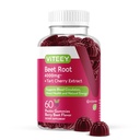 Viteey Beet Gummies korzenny 4000mg z Tart Cherry - dla zdrowego wsparcia ciśnienia krwi - Wegan, Żelatyna Free, Gluten Free - Smaczne żute Berry Beet Flavored Gummy