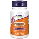 Now Foods Supplements, 7- Keto (DHEA Acetate- 7- one) 100 mg, Zarządzanie wagą *, 60 Kapsułki Veg