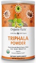 Organiczny proszek Veda Triphala z Amla, Haritaki, Bibhitaki Owoce - 100% Natural Ayurvedic Triphala Proszek - Poprawia wsparcie immunologiczne, trawienie, Colon Cleanse, Zdrowie skóry - Wegan, Non-GMO - 16oz