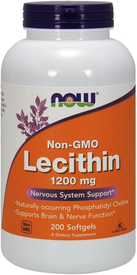 Teraz żywność Lecytyna 19 Ziarno, 1200 mg 200 Softgel