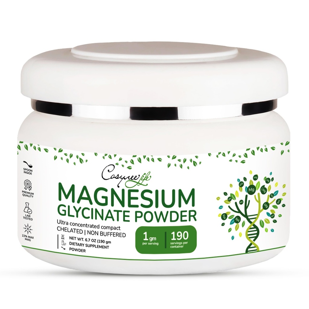 Magnezu Glycinate 220mg Wysoka absorpcja Magnezu Proszek do sennego, Spokojny, w proszku Chelated Magneisum bisglicinate Glicinato de Magnesio 190 Podawanie