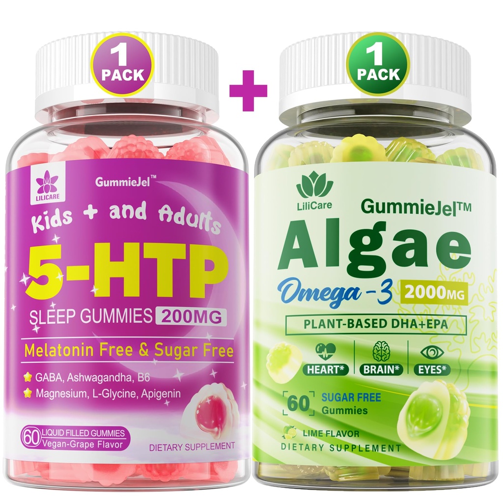 Lilicare Wegan Omega 3 Gumiaki i 5HTP Gumiaki