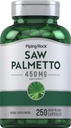 Piping Rock Saw Palmetto dla mężczyzn i kobiet 124; 450 mg 124; 250 Kapsułek 124; Herb Extract Supplement Agregat 124; Serenoa Repens Agregat 124; Non- GMO, Gluten Free