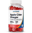 Nutricost Jabłko Cydr Ocet 500mg, 120 Gummies, Jabłko Flavored - Gluten Free, Non-GMO, No Corn Syrop
