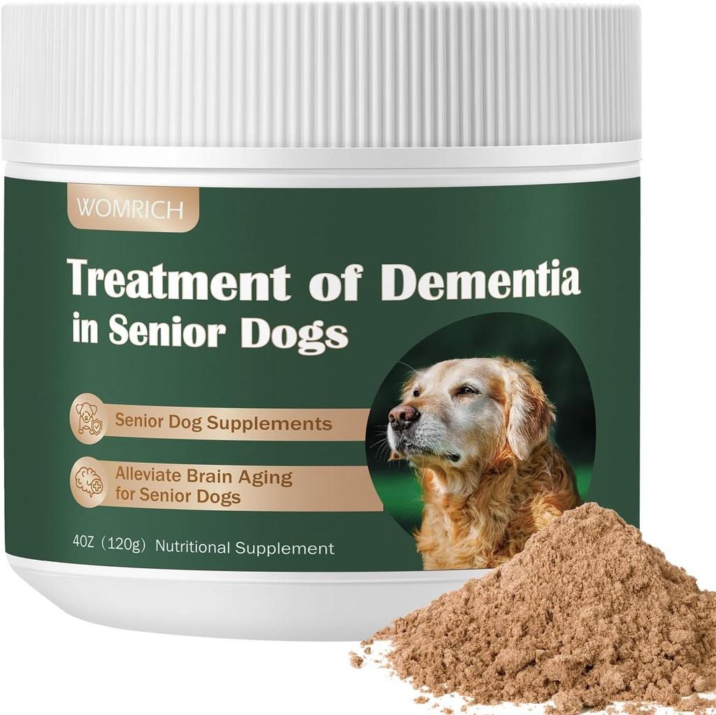 Senior Dog Supplements Dog Demension Supplement Mushroom Proszek dla psów 120g DEFINITION 124; Kognitive Supplement for Dogs Adresy Getting Lost, Social Wycofanie 124; Psy Kognitive Dysfunkcja