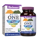 Bluebonnet Nutrition Mens 'ONE 40 + Whole Food- Based Multiple, Men Multivitamine for Men 40 +, Soy- Free, Non-GMO, Gluten Free, Kosher, 60 Kapsułki warzyw, 60 Służenie