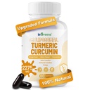 Suplement turmerowy 2275mg, 95% Kurkumina, Kurkumina liposomalna do najlepszego wchłaniania, Suplement kurkuminy do wspólnego wsparcia, Butelka w USA - 60 Softgels