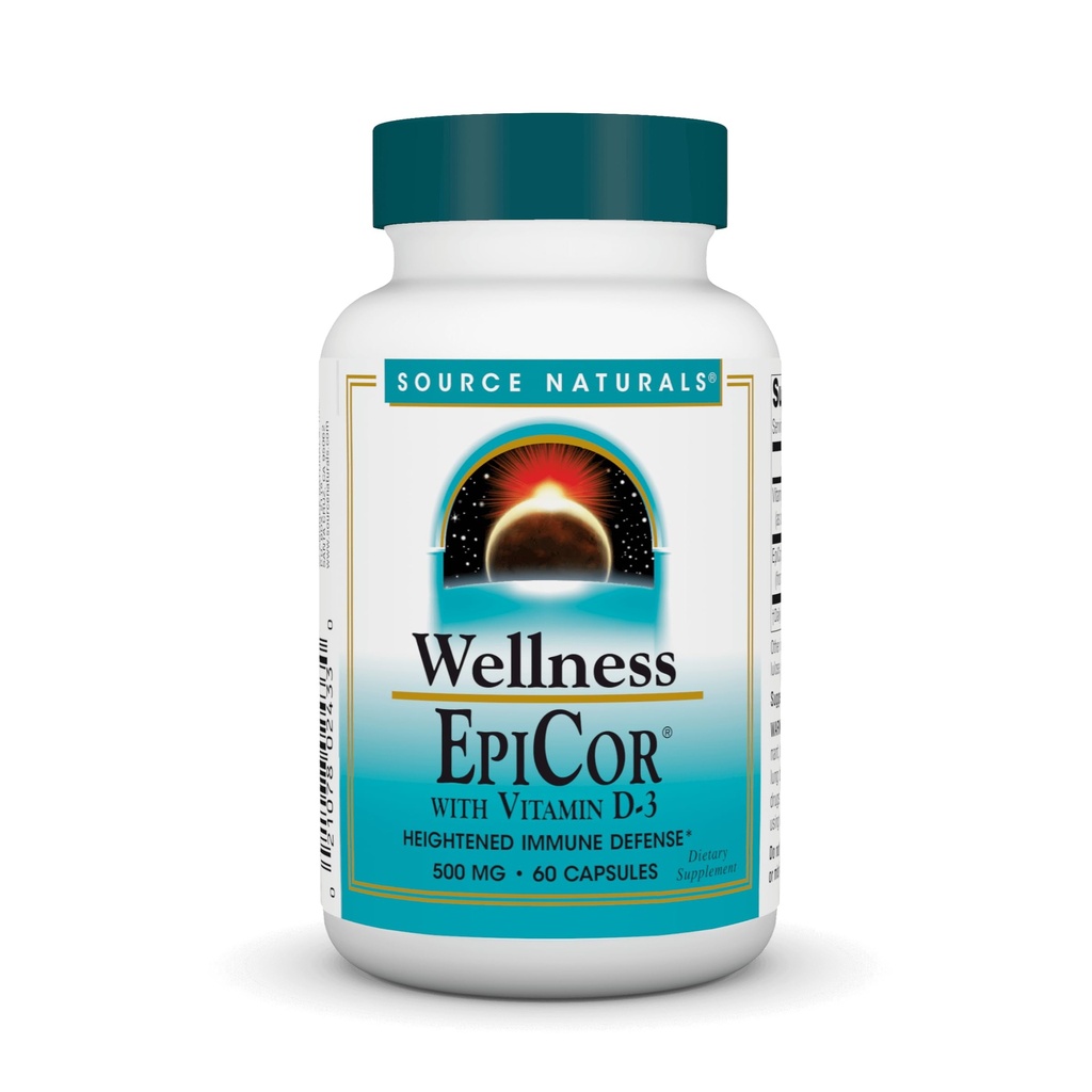 Źródło Naturals Wellness EpiCor z witaminą D-3 do halifikacji immunologicznej * - 60 kapsułek