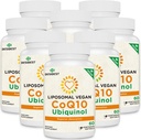 1000mg Liposomal CoQ10 Ubichinol, 480 Vegan Softgels, Wysoka Absorpcja Ubichinol CoQ10 Suplement, Aktywna postać przeciwutleniacza koenzymu Q10 do funkcji serca i produkcji energii