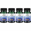 Swanson Lycopene - Natural Supplement Promotion Prostate Health, Heart Health, & Wspiera ciśnienie krwi w normalnym zakresie - Mens Health Supplement - (60 Softgels) 4 Pack