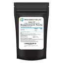 Przepisany dla życia Alfa GPC Proszek, L Alpha glicerylofosforylocholina, Suplement choliny do funkcji kognitywnej, Nie GMO, Wegan, Soy Free (113g)