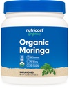 Nutricost Organic Moringa Proszek 1LB (16oz) - Gluten Free, Nie-GMO, Wegetariański Przyjazny