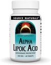 Źródło Naturals Alpha Lipoic Acid 200 mg wspomaga zdrowe metabolizm cukru, czynność wątroby i wytwarzanie energii - 60 tabletek