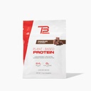 TB12 Plant Based Protein Powder by Tom Brady, 24 g Vegan Pea Protein, Low Sugar, Low Carb, Non-GMO, Meal Replacement, Keto Friendly, Paleo, Sugar Free, Czekoladowy Flavor (1.12 Ounce / 12 Pack)
